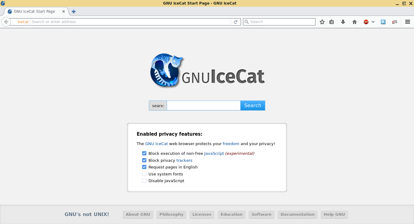 icecat web browser
